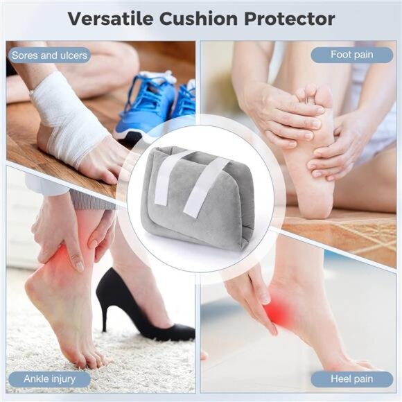 2 PCS Heel Protectors Cushion Pillows Heel Protector Pillow Off-Loading Heel - Picture 6 of 8